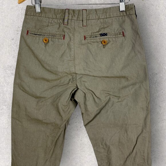 Ted Baker London Rurisk Slim Fit Chino Pants Beige Mens Size 30 Trousers Pockets - Picture 5 of 12